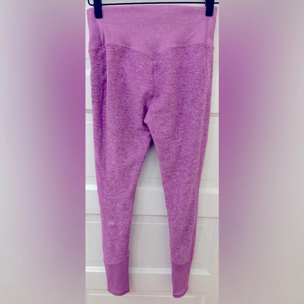 Alo Yoga High Waist Alosoft Lounge Legging Electric Violet Heather Sz S